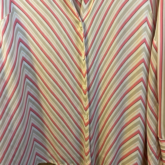 Lane Bryant Woman’s Plus Size 18/20 100% Silk Career Blouse - Picture 5 of 6